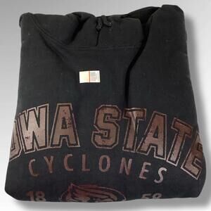 NWT NCAA Iowa State Cyclones Hooded Sweatshirt, Black, 4XL